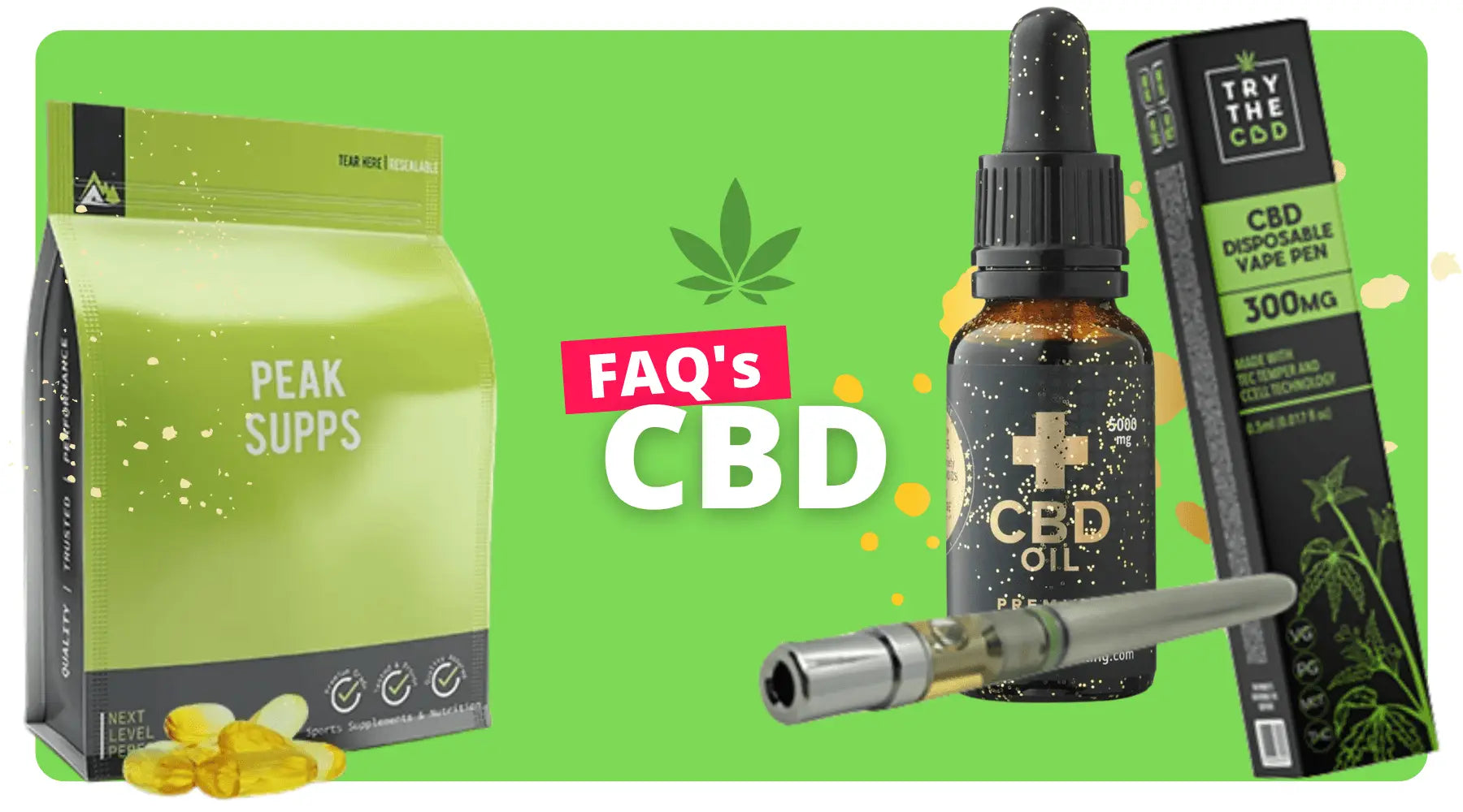 CBD wellness products including capsules, oil, and vape pen in UK market comparison