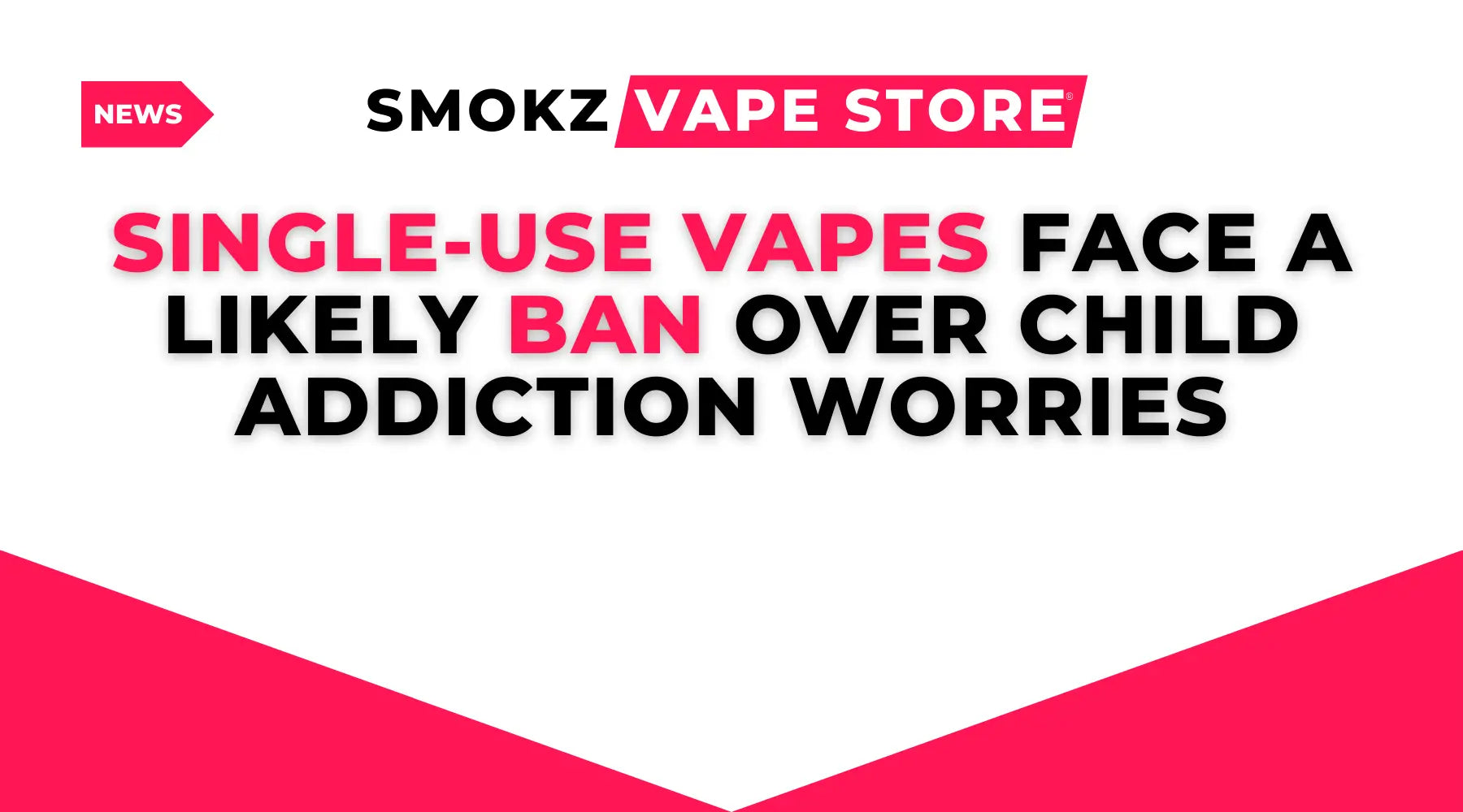 News graphic about potential ban of disposable vapes to combat child addiction