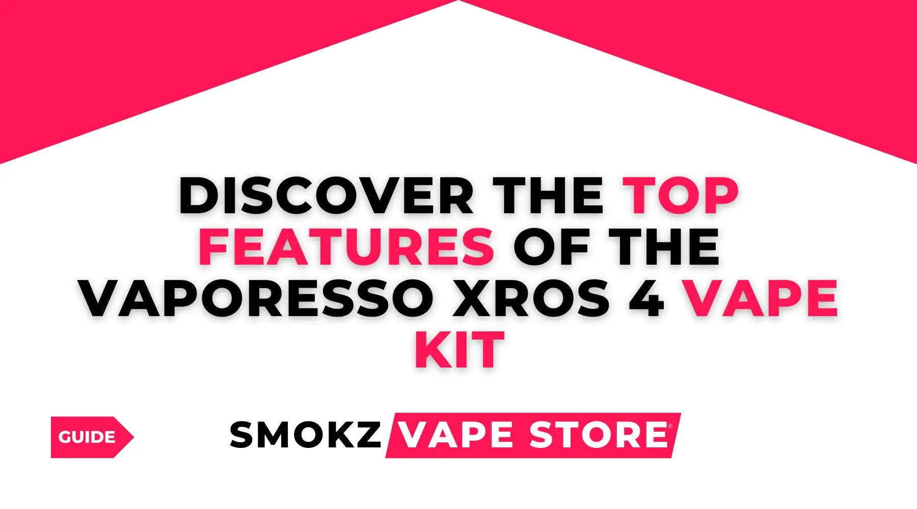 Promotional graphic for Vaporesso Xros 4 Vape Kit with £10 Nic Salt vaping advice