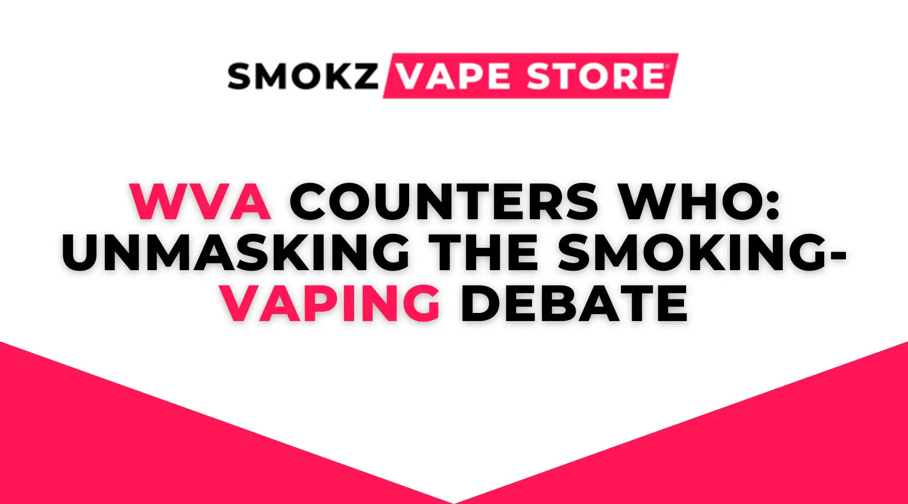 Promotional banner for a vape store highlighting nic salt and vaping’s driving force