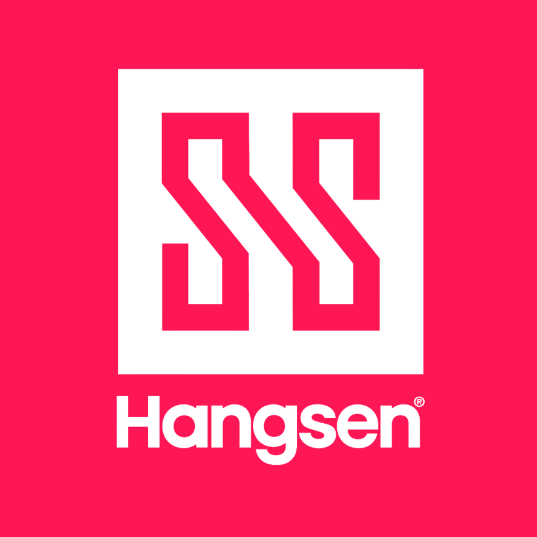 Red and white Hangsen logo from the Hangsen E Liquids 88p Nic Salts and Freebase Flavours Collection