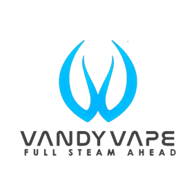 Stylized glowing blue W logo above Vandy Vape Full Steam Ahead text for 50ml e-liquids