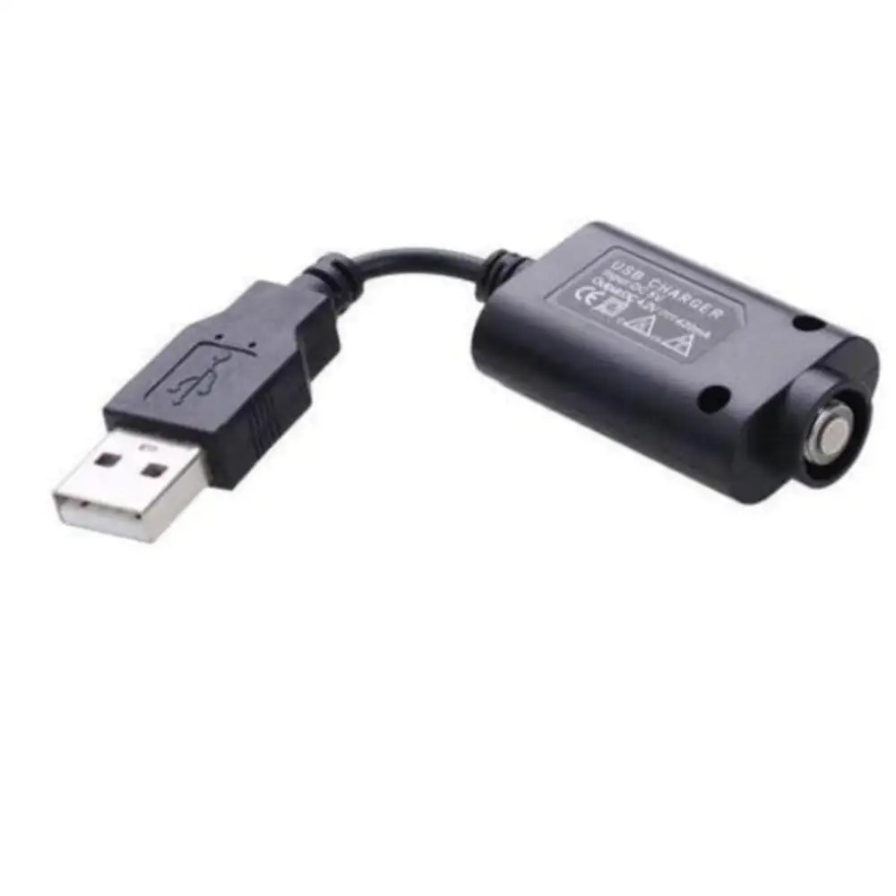 Black USB charger for vape pen batteries, 510 thread charger for vape pens