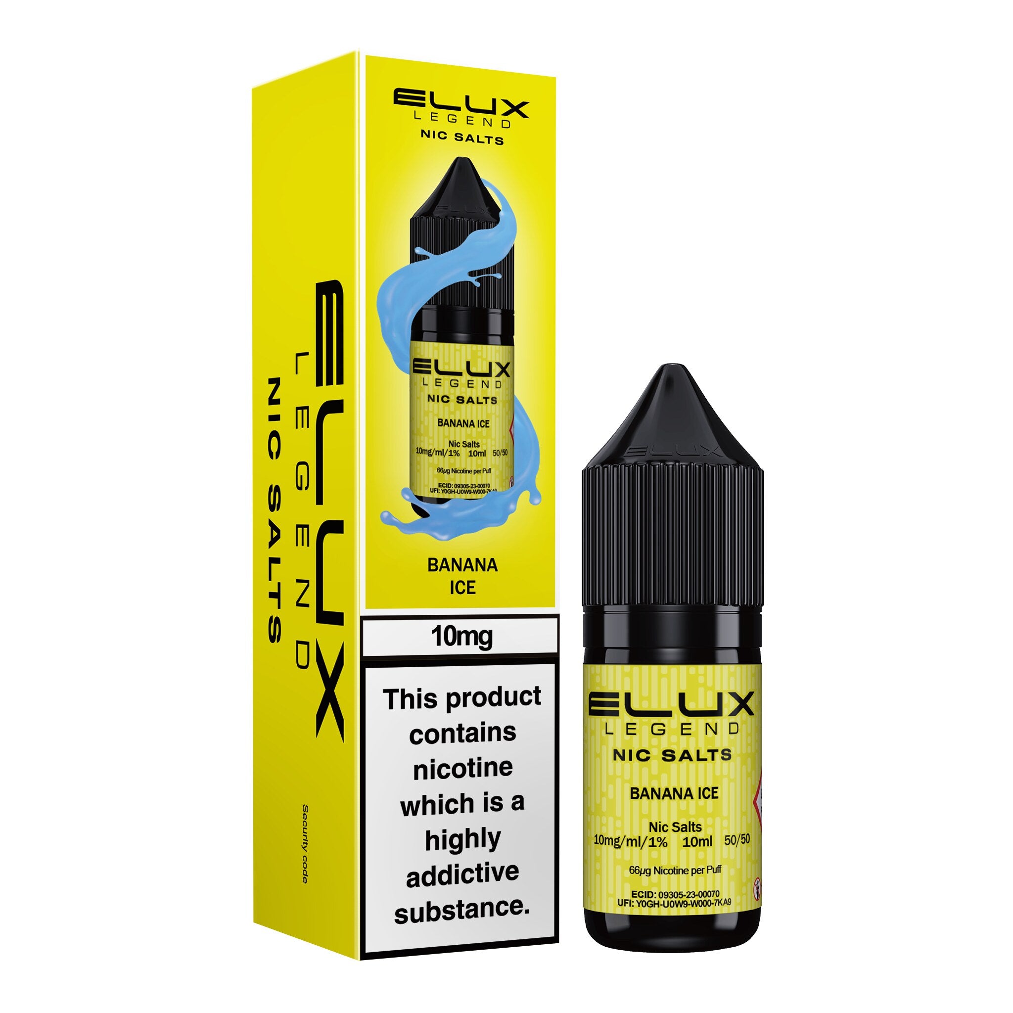 Elux Legend Banana Ice Nic Salt E-Liquid 10ml