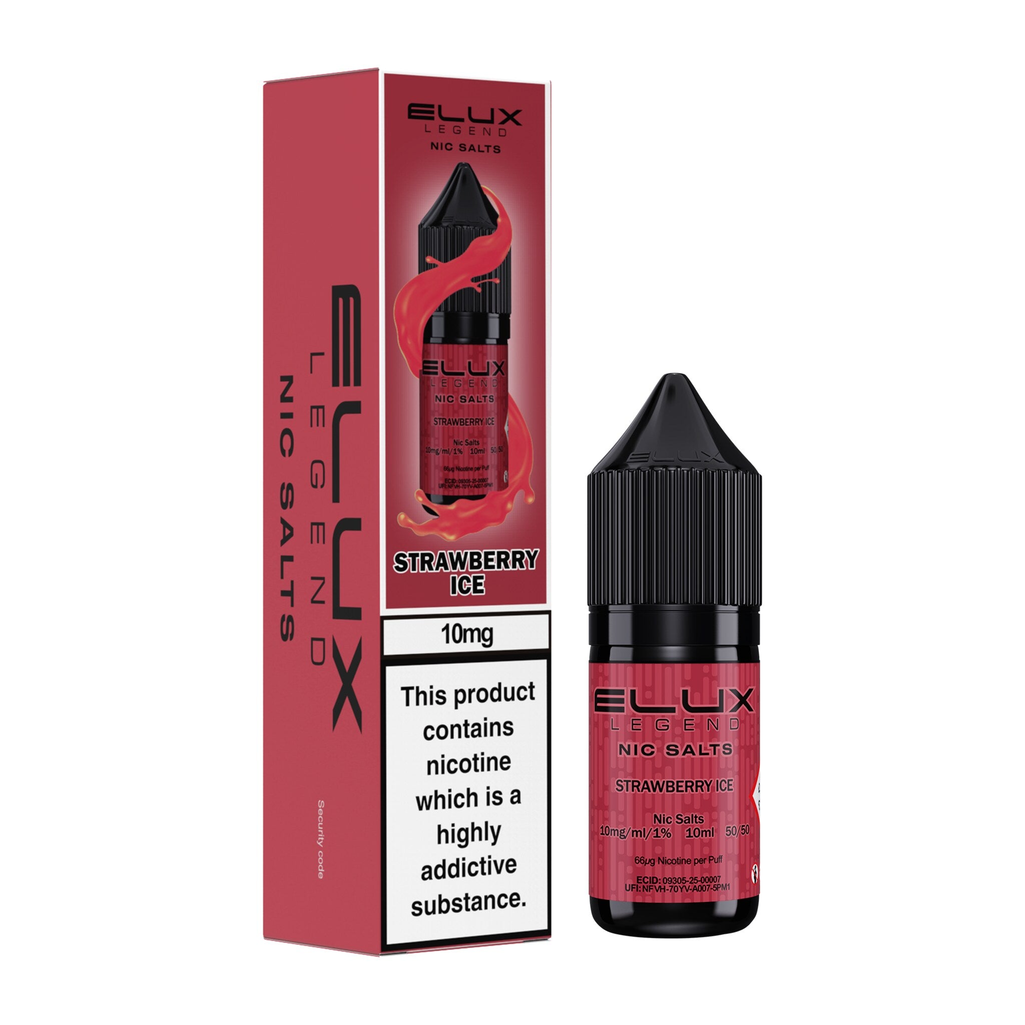 Elux Legend Strawberry Ice Nic Salt E-Liquid 10ml
