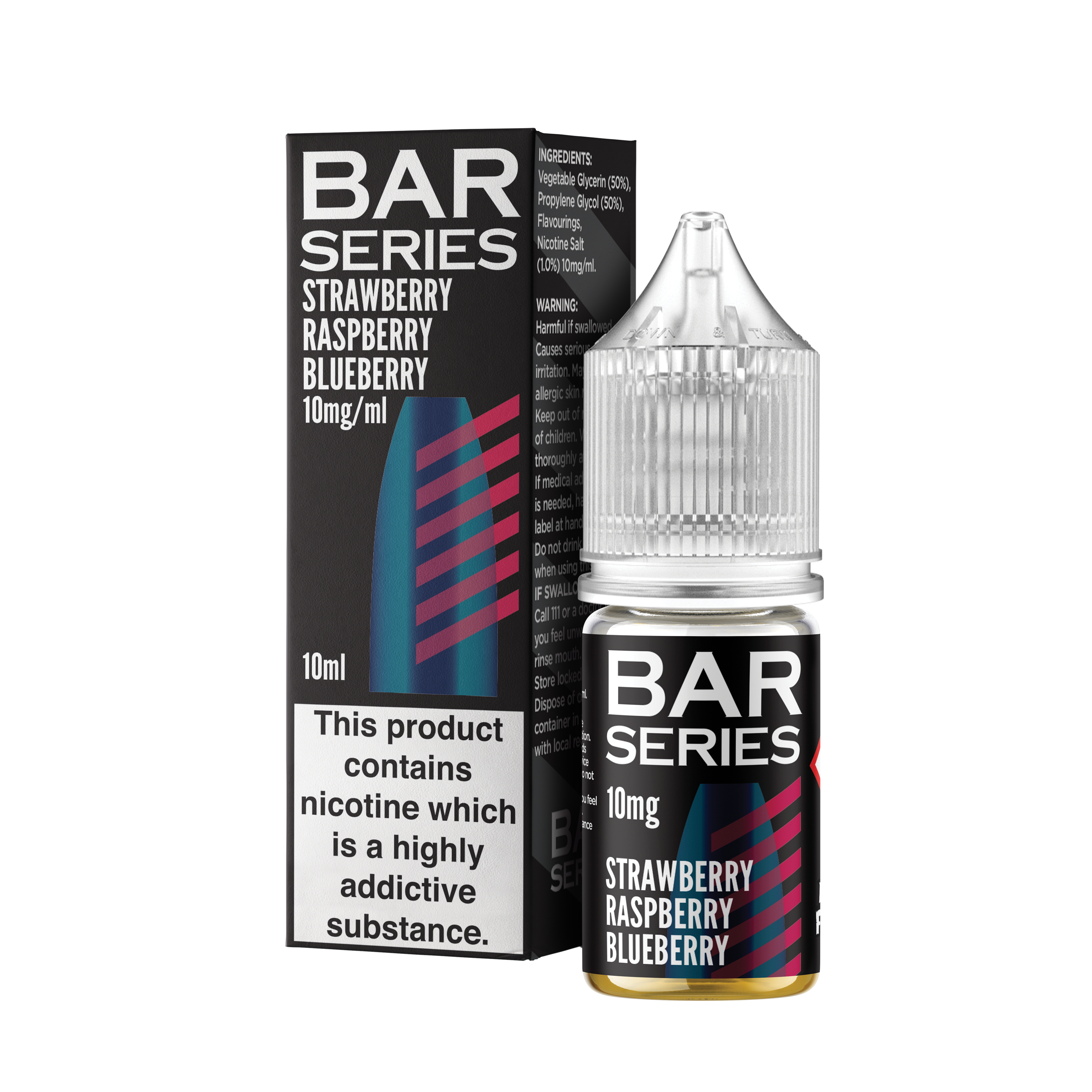 Bar Series Strawberry Raspberry Blueberry Nic Salt E-Liquid