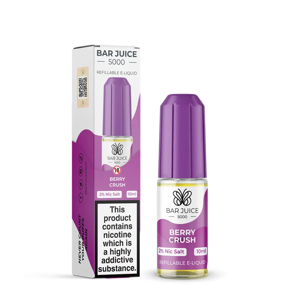Bar Juice 5000 Berry Crush Nic Salt - 10ml - CLEARANCE.