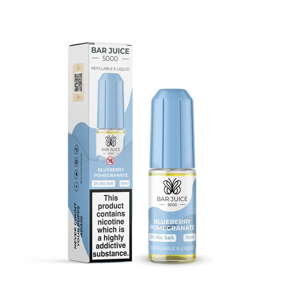 Bar Juice 5000 Blueberry Pomegranate Nic Salt - 10ml - CLEARANCE.