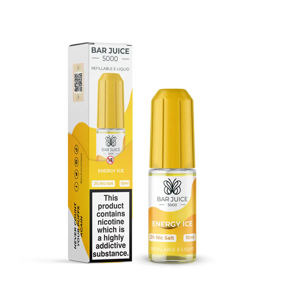 Bar Juice 5000 Energy Ice Nic Salt - 10ml - CLEARANCE.