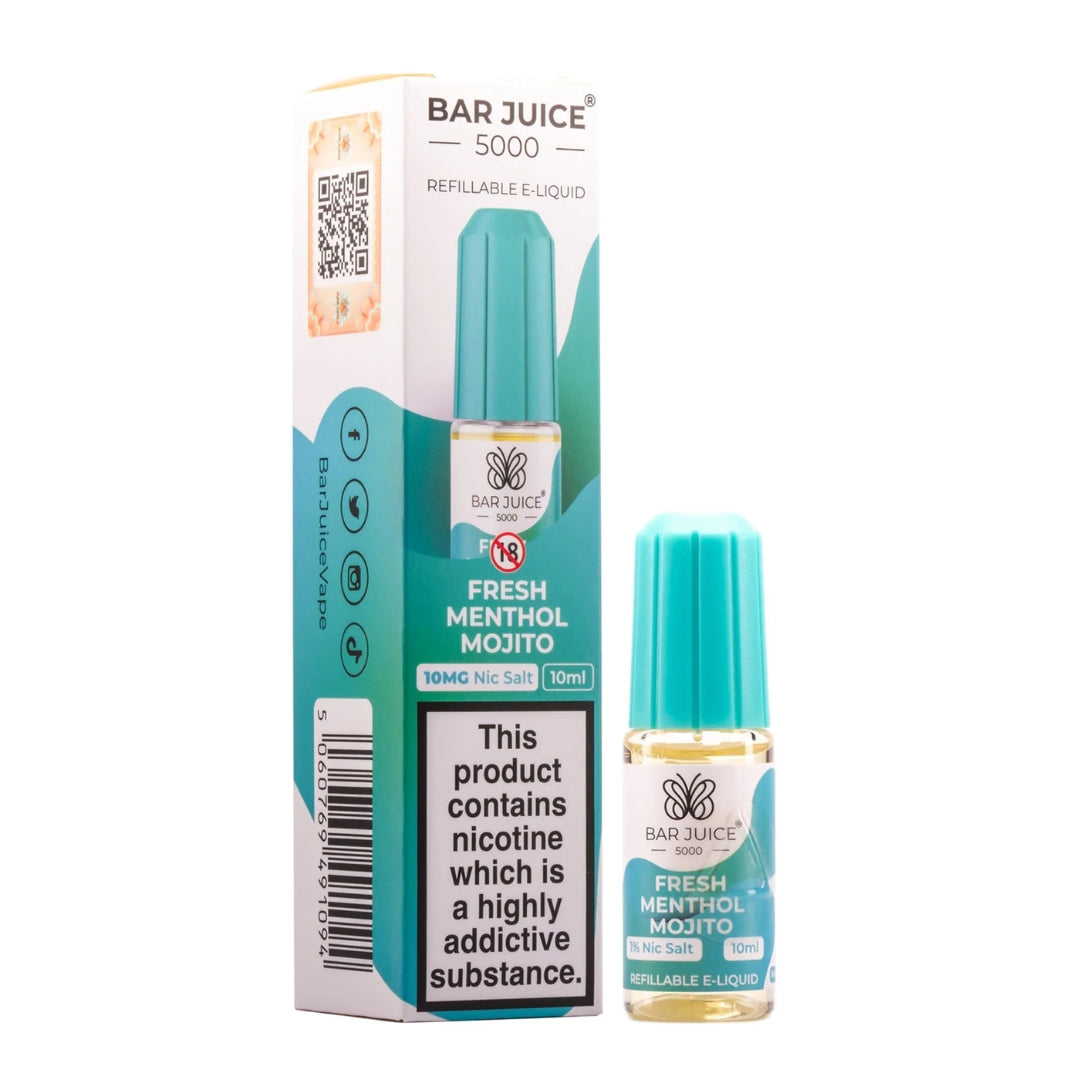 Bar Juice 5000 Fresh Menthol Mojito Nic Salt - 10ml - CLEARANCE.