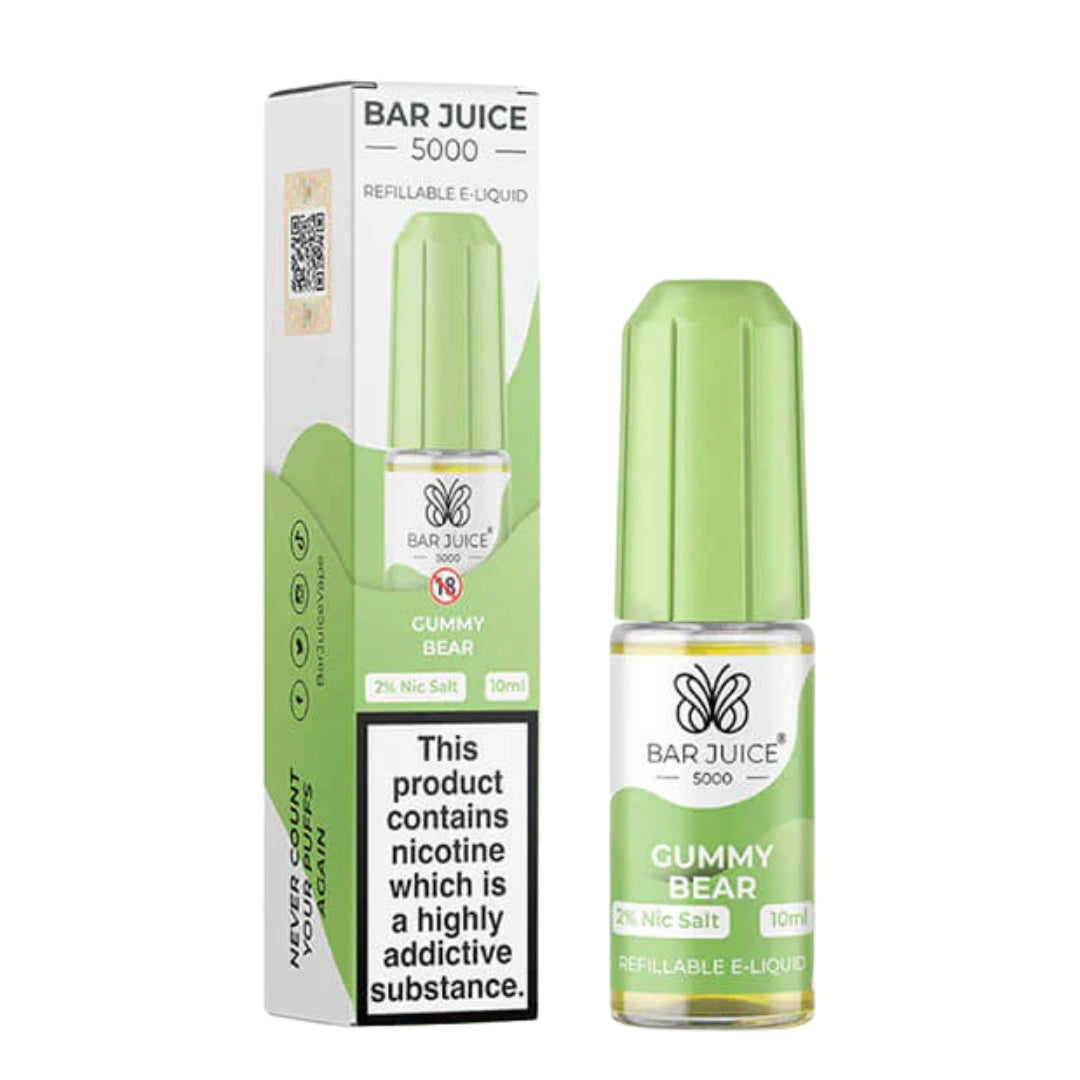 Bar Juice 5000 Gummy Bear Nic Salt - 10ml - CLEARANCE.