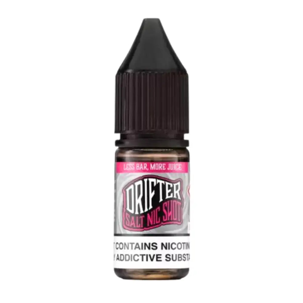 Dark pink and silver Drifter Nic Salt Shot 20mg e-liquid bottle at Smokz Vape Store