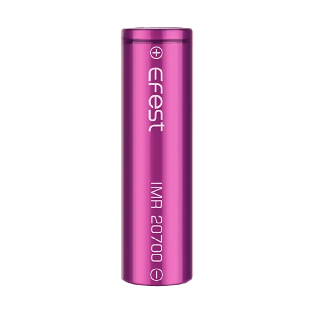 Pink Efest IMR 20700 rechargeable battery at Smokz Vape Store for nic salt devices