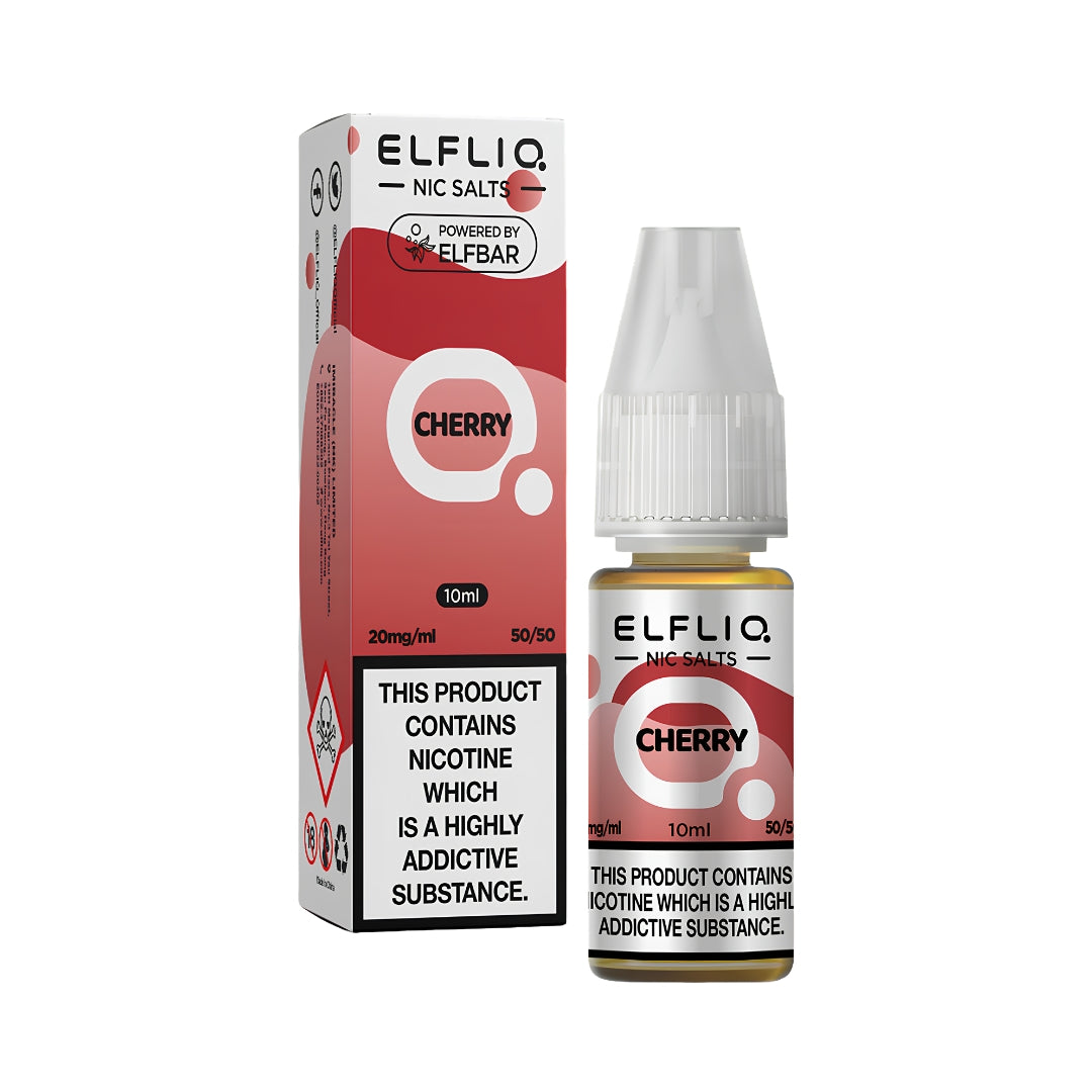 Elfliq Cherry Nic Salt E-Liquid.