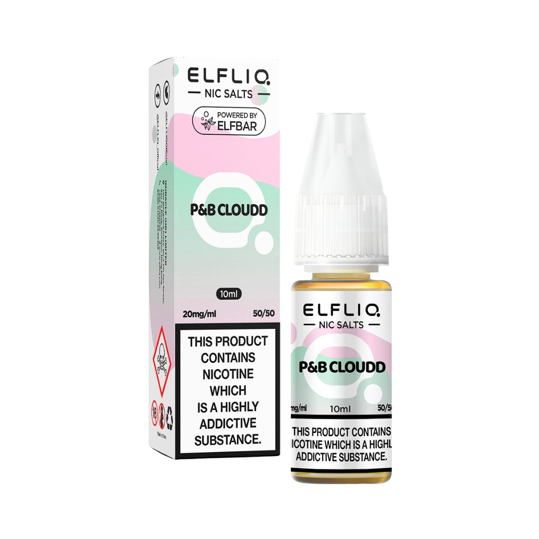 Elfliq Cotton Candy Ice Nic Salt E-Liquid.