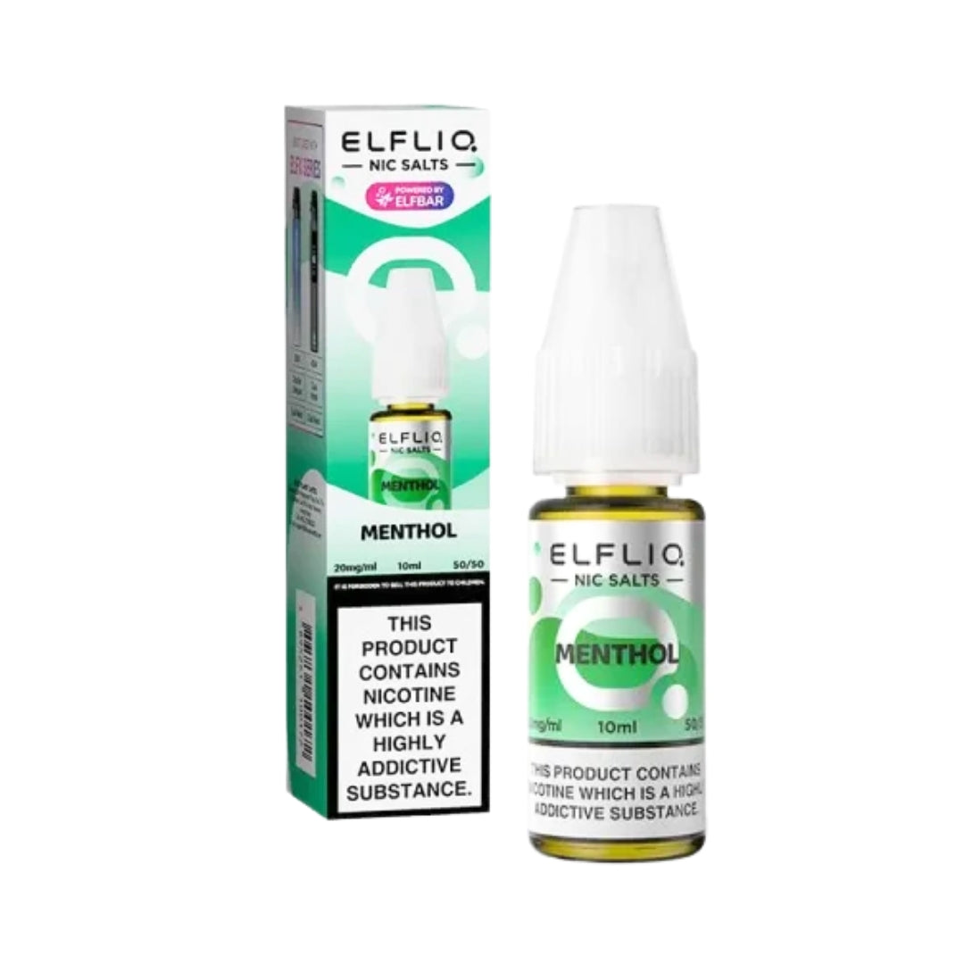 Elfliq Menthol Nic Salt E-Liquid.