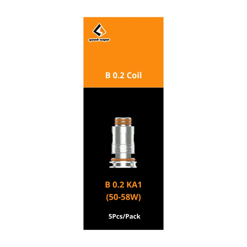 GeekVape B Series Coils - 5 Pack, 1.2 Ohm - Replacement For Aegis Boost & Compatible Pods GeekVape B Series Coils - 5 Pack, 1.2 Ohm - Replacement For Aegis Boost & Compatible Pods