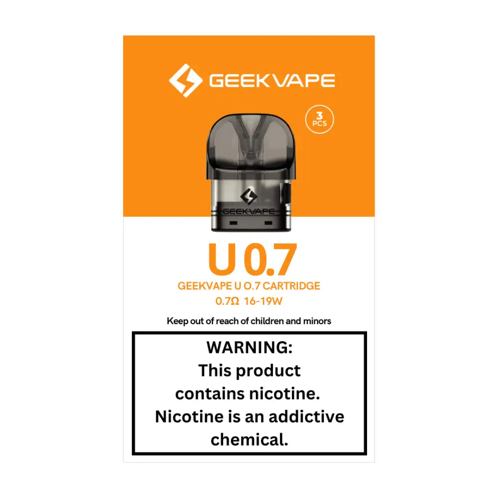Geekvape U Pod Cartridge 0.7ohm 3-pack for Sonder U vaping device