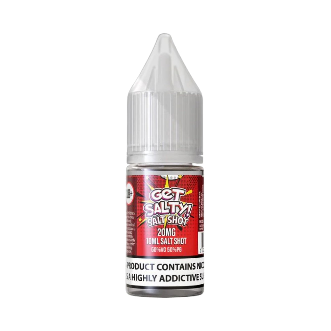 Get Salty 20mg Nic Salt Shot 10ml 50VG/50PG Booster UK.