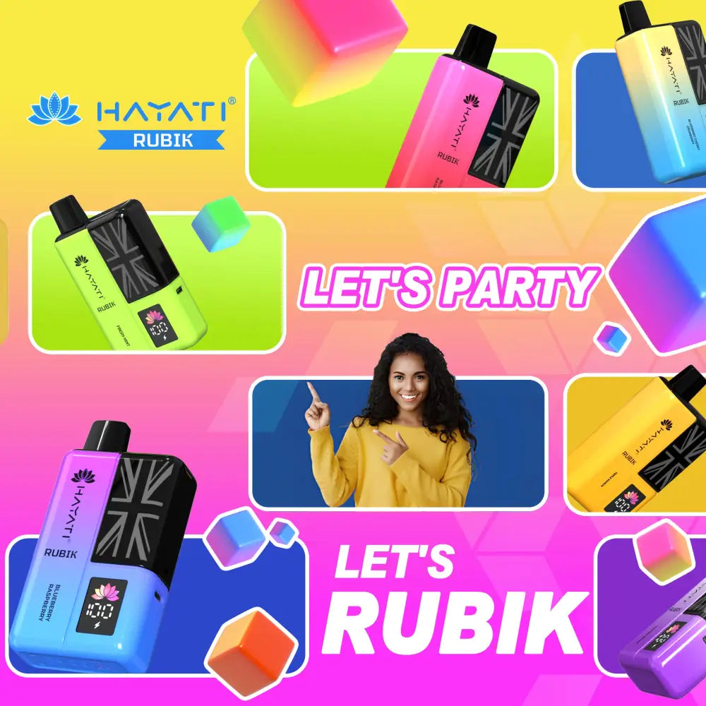 Hayati Rubix 7000 Puff Disposable Vape - Disposable Vape