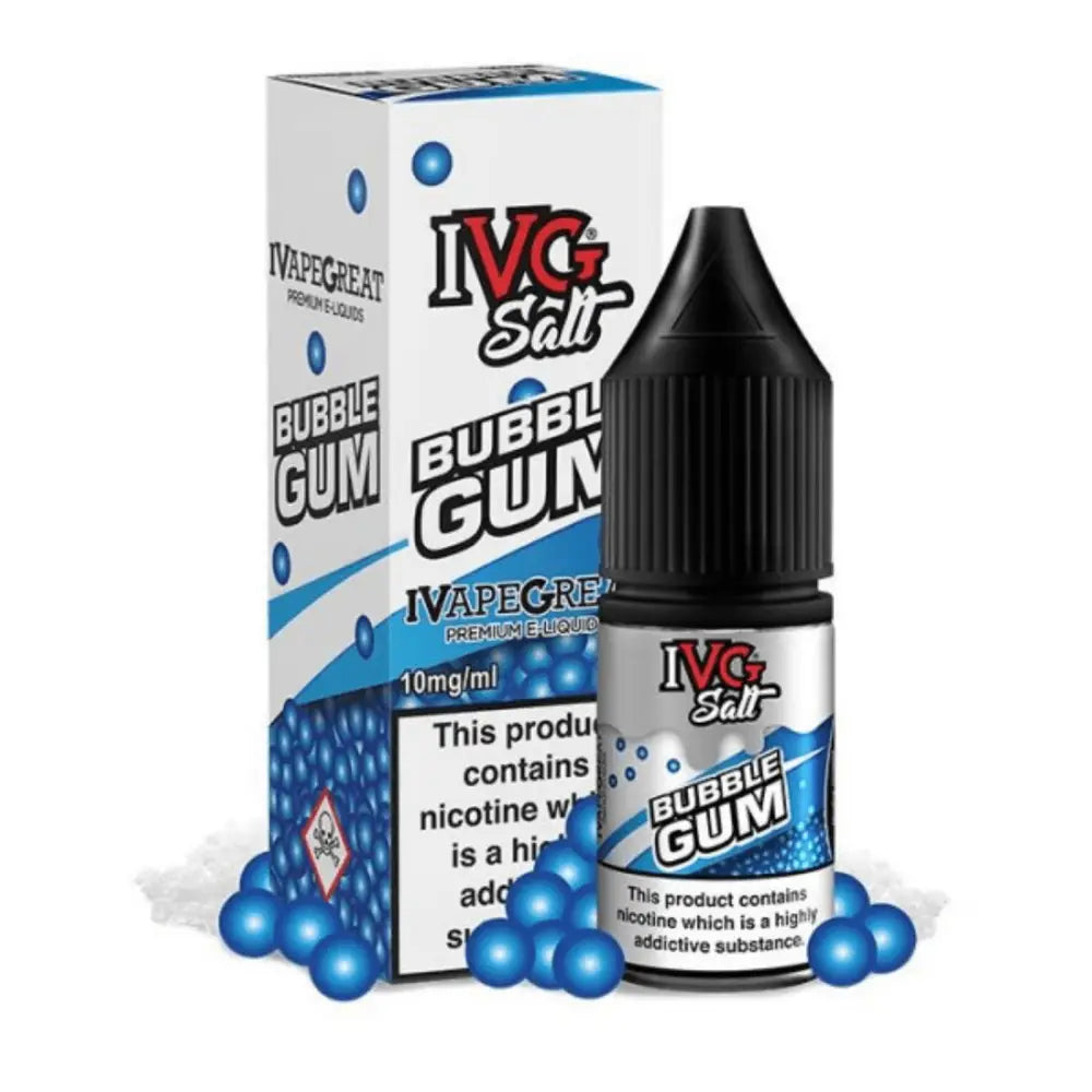 IVG Salt Bubblegum 10ml e-liquid with 10mg/ml nicotine at Smokz Vape Store