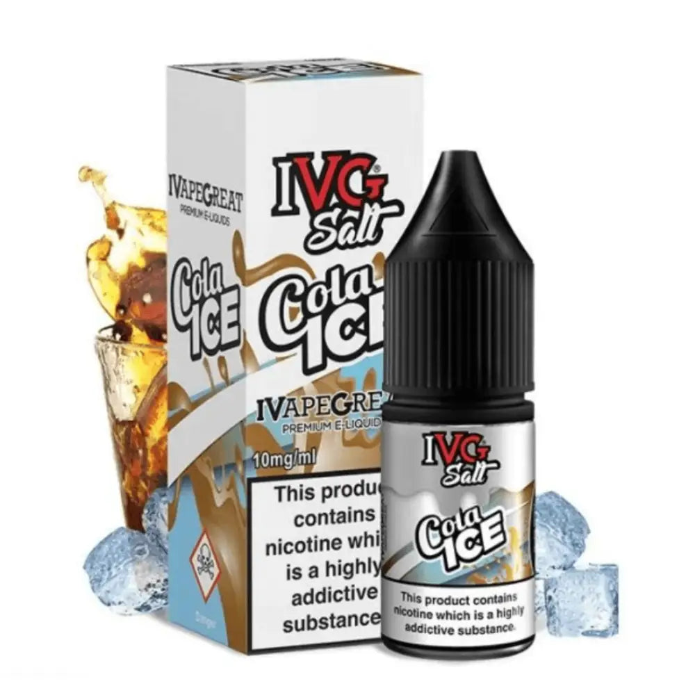 Ivg Salt Cola Ice 10ml E-Liquid with Cola Flavor and Nicotine Salt at Smokz Vape Store
