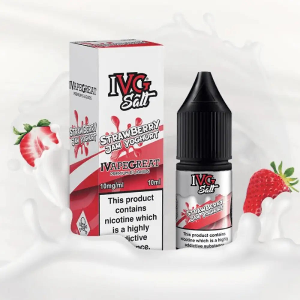 Ivg Salt Strawberry with Strawberry Jam Yoghurt flavor e-liquid at Smokz Vape Store