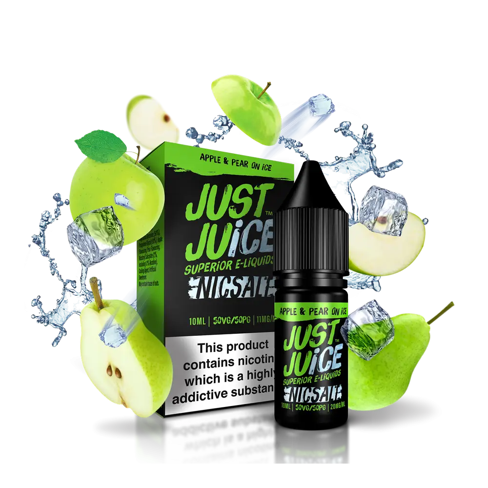 Apple and pear-flavored vape juice with nicotine salts from Smokz Vape Store
