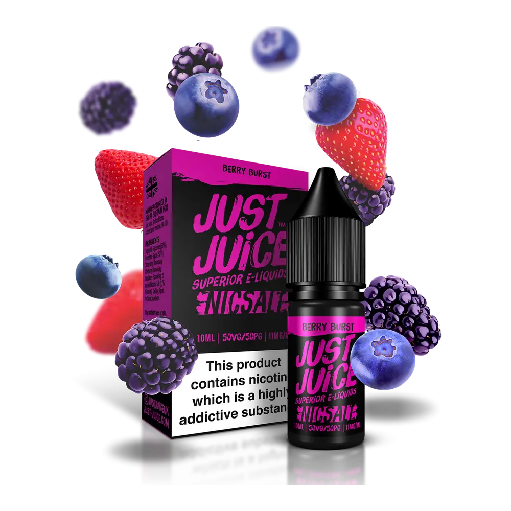 Berry burst 10ml nic salt e-liquid bottle and box at Smokz Vape Store