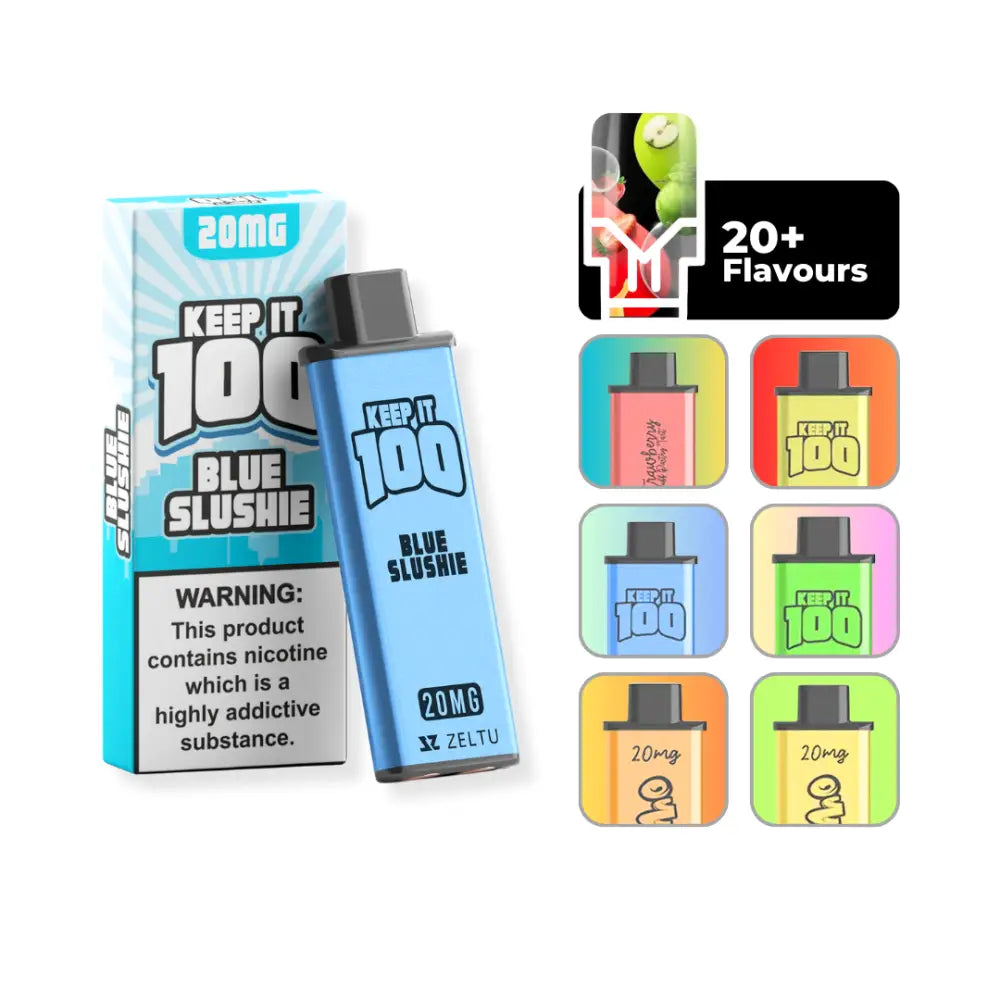Zeltu X3 Pods Blue Slush Flavour - 2ml prefilled vape pod up to 1000 puffs compatible with Zeltu X3 Pod Vape Kit.