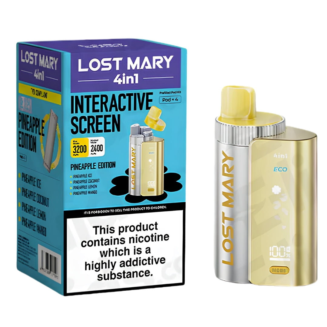 Lost Mary 4 in 1 Pod Kit Pineapple Edition.