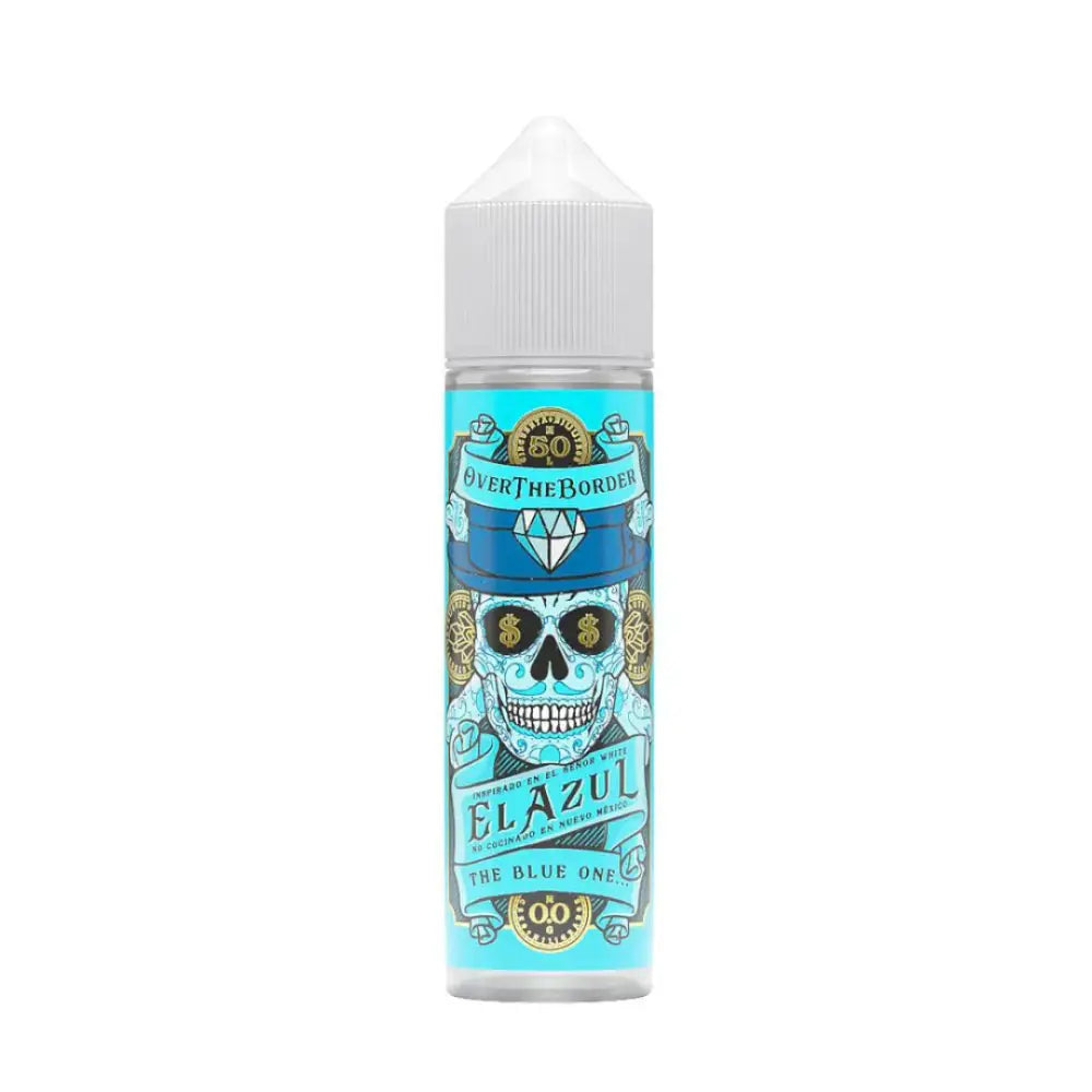 Light blue border 50ml e-liquids vape juice with sugar skull design at Smokz Vape Store