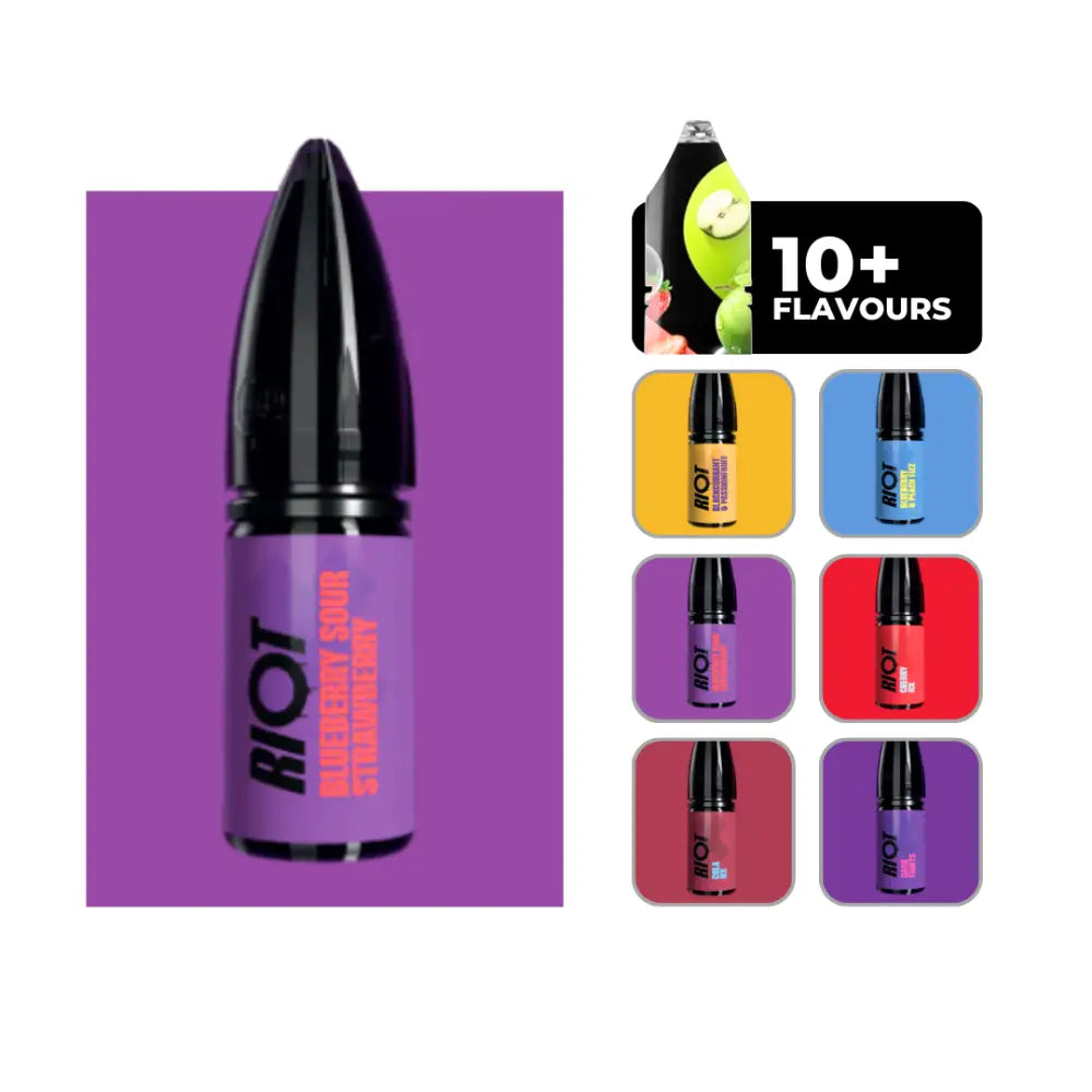 Riot X Nic Salts Blue Sour Strawberry Vape UK | Smokz