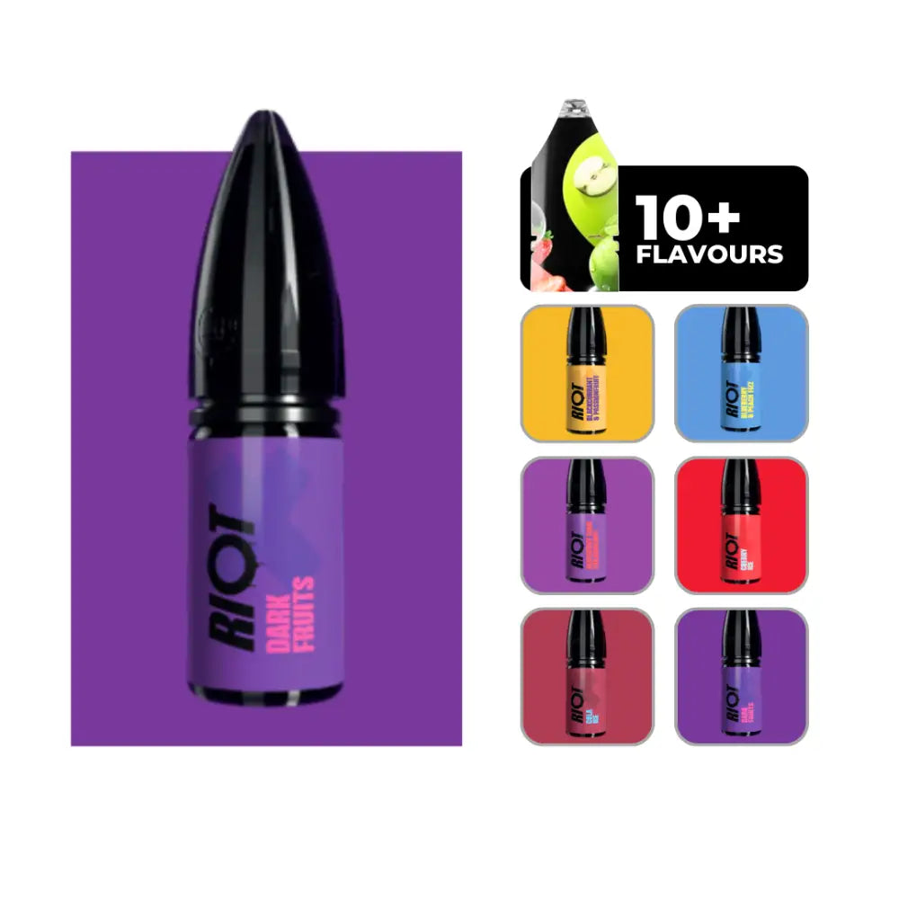 Riot X Nic Salts E-Liquid Dark Fruits UK