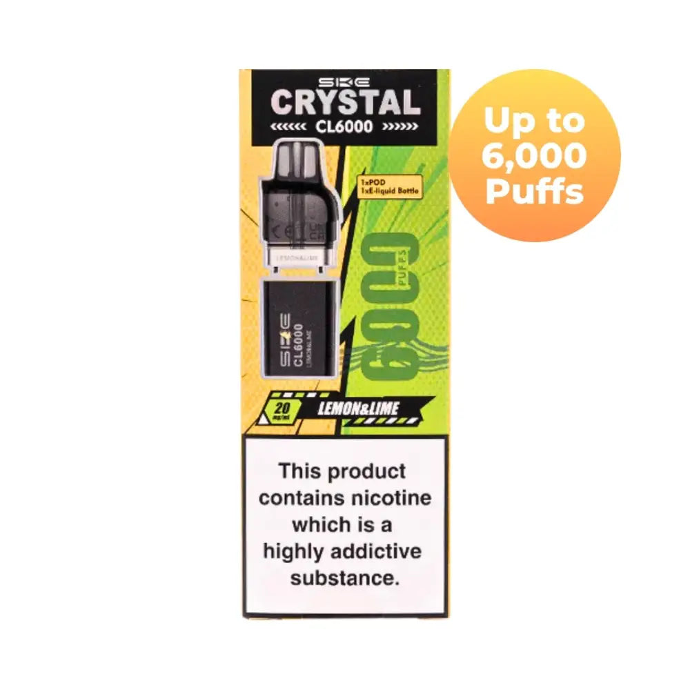 Ske Crystal CL6000 Pods Refill UK | Smokz Vape Store Ske Crystal CL6000 Pods Refill UK | Smokz Vape Store