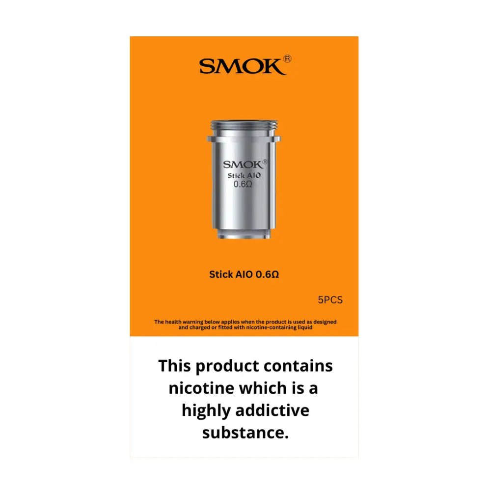 Smok AIO coils with 0.6Ω resistance for Smokz Vape Store compatible with nic salt vaping