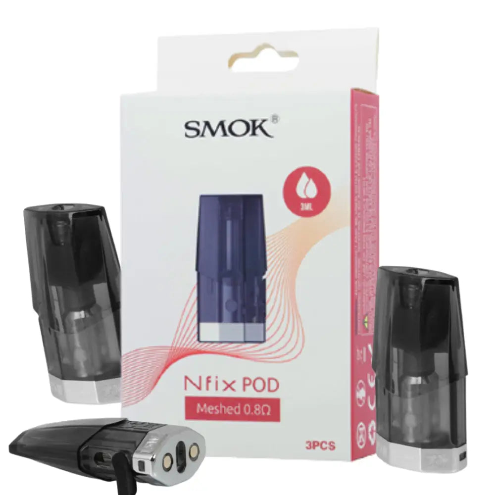 Smok Nfix pods and vape device displayed at Smokz Vape Store for easy vaping