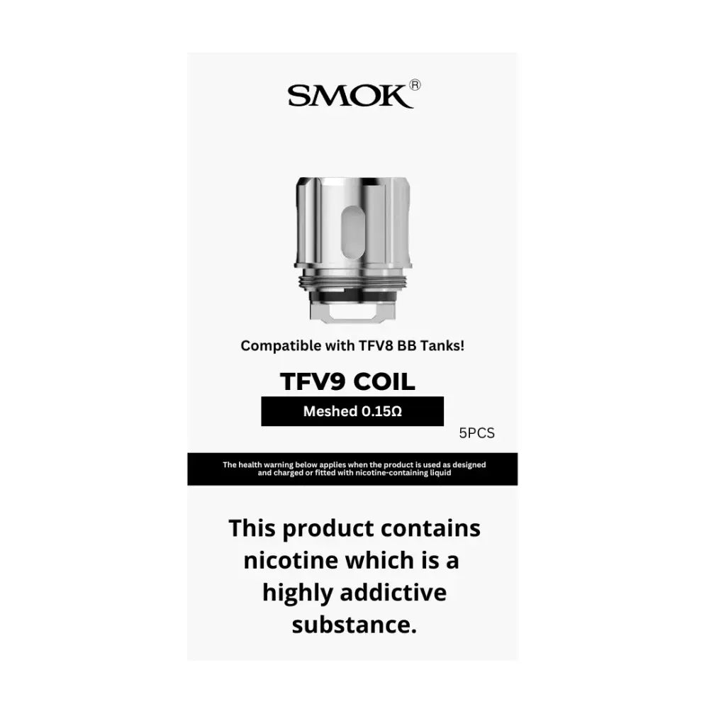 Vape coil for TFV8 BB Tanks compatible with Smok TFV9 coils at Smokz Vape Store