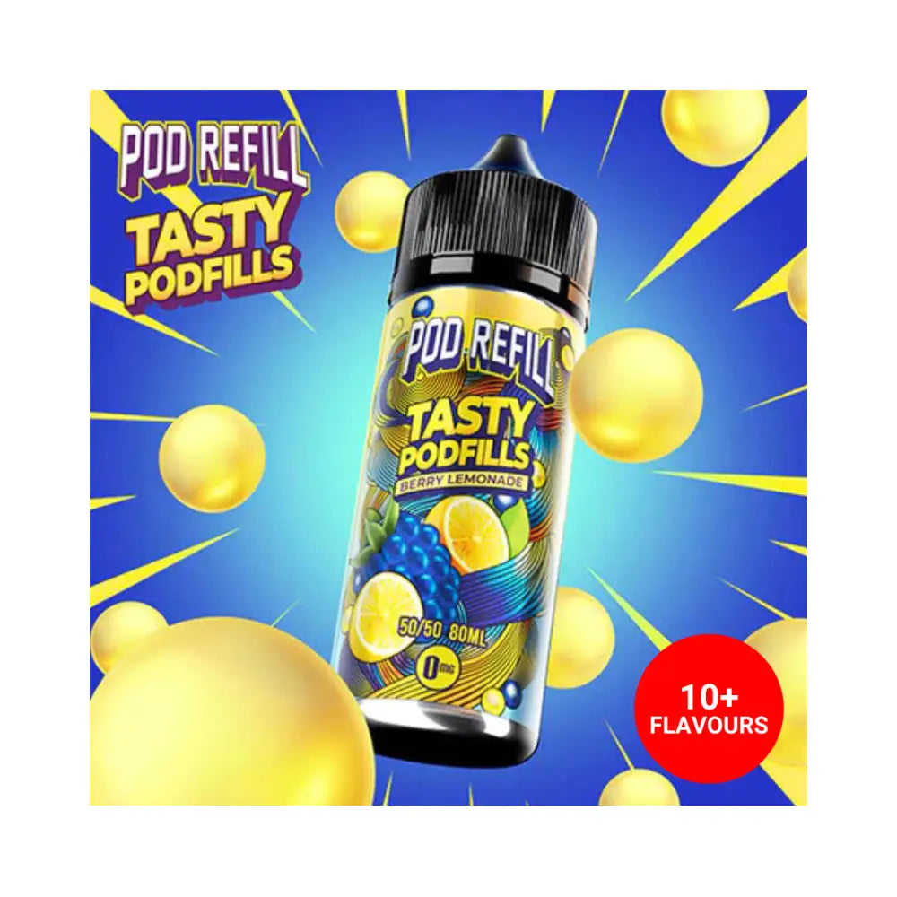 Tasty Podfills Berry Lemonade 80ml E-Liquid - Smokz Vape Store.
