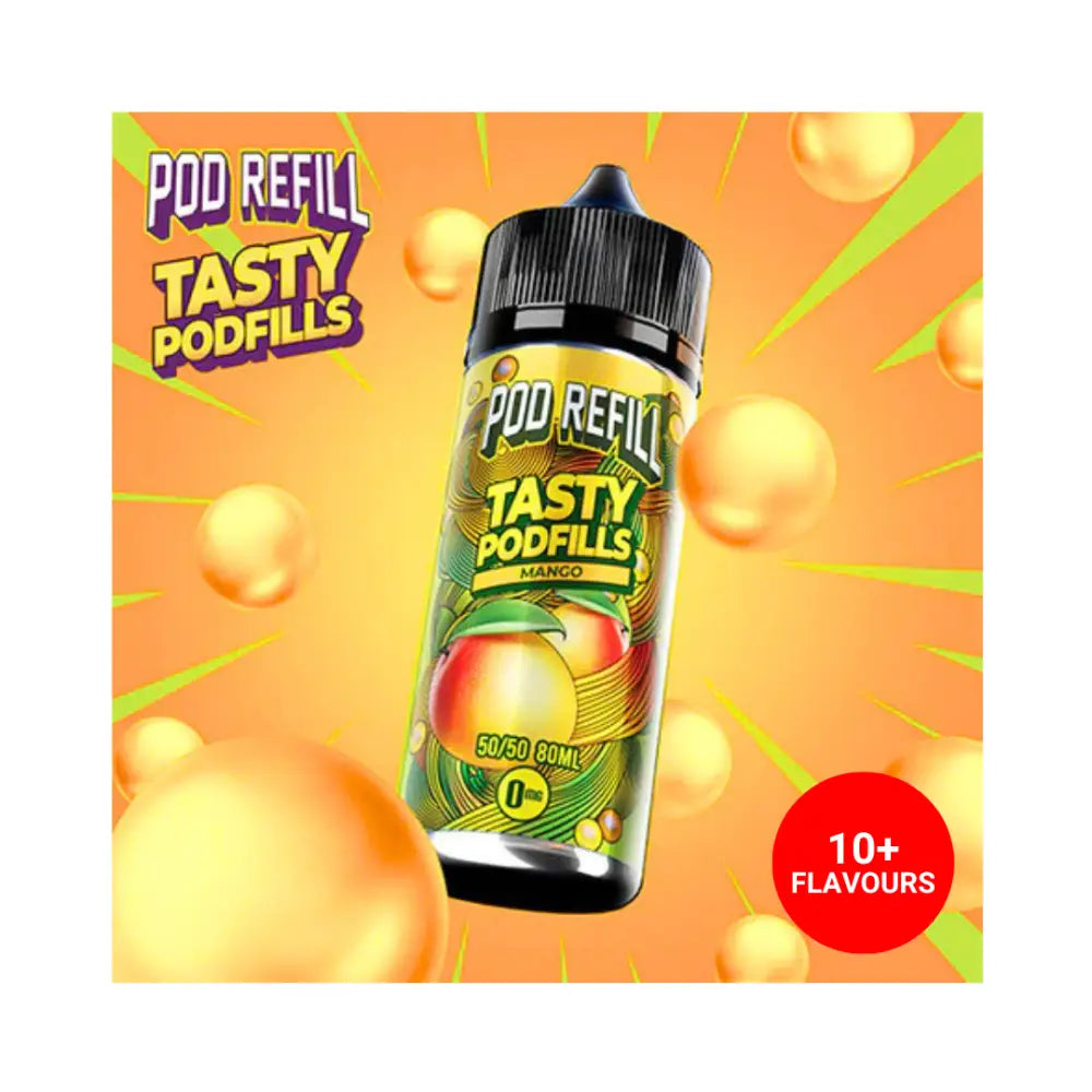 Tasty Podfills Mango 80ml E-Liquid - Smokz Vape Store.