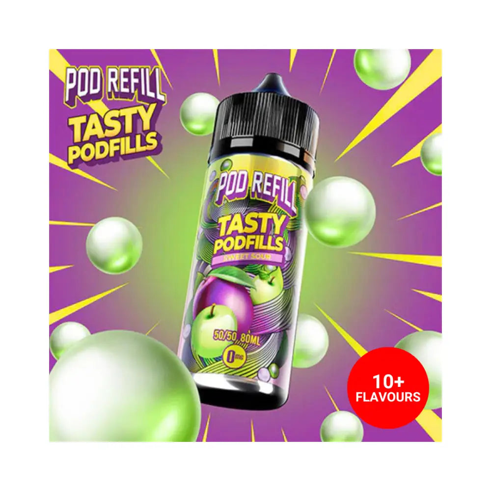 Tasty Podfills Sweet Sour 80ml E-Liquid - Smokz Vape Store.