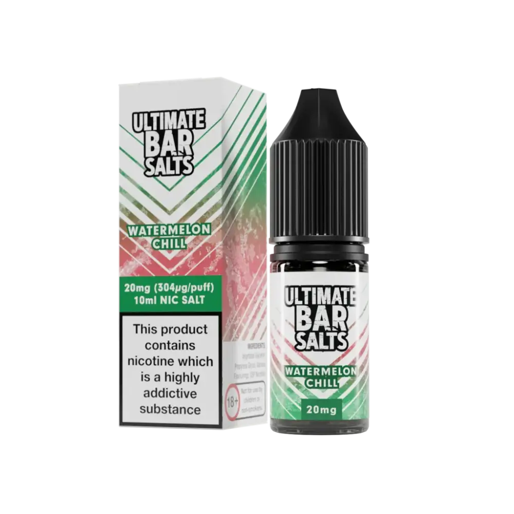 Ultimate Bar Salts Watermelon Chill 20mg nicotine salt e-liquid for bar salts 10ml collection