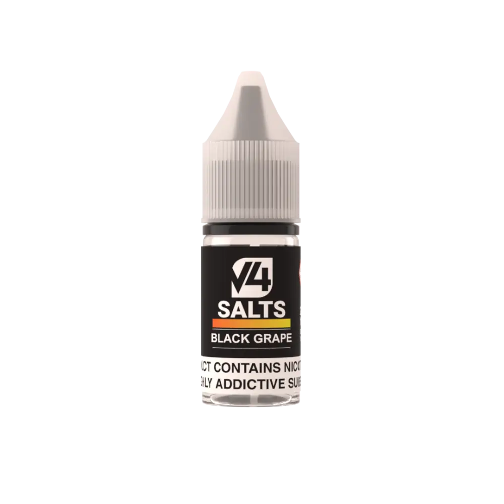 Black Grape Nic Salt e-liquid in dropper bottle for V4 Salts Black Grape at Smokz Vape Store