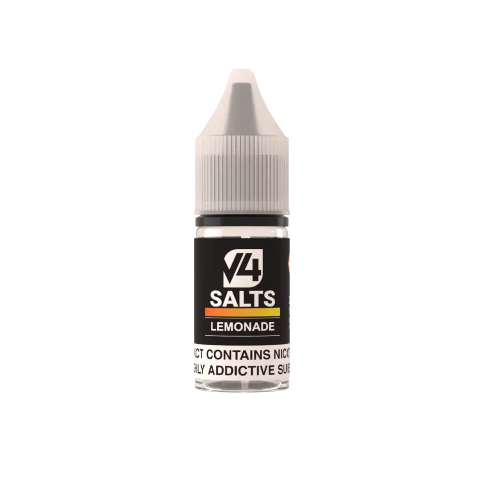 V4 Salts Lemonade e-liquid bottle at Smokz Vape Store, Lemonade Nic Salt flavor