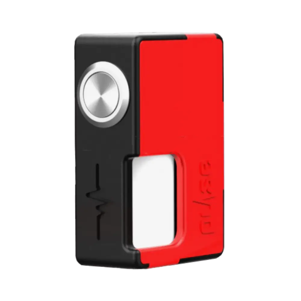 Black and red Vandy Vape Pulse BF Box Mod with silver firing button at Smokz Vape Store