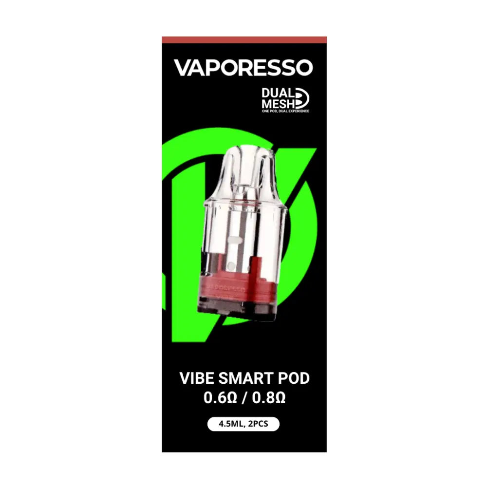 Vaporesso Dual Mesh Vibe Smart Pod | Buy Pod UK | Smokz Vaporesso Dual Mesh Vibe Smart Pod | Buy Pod UK | Smokz