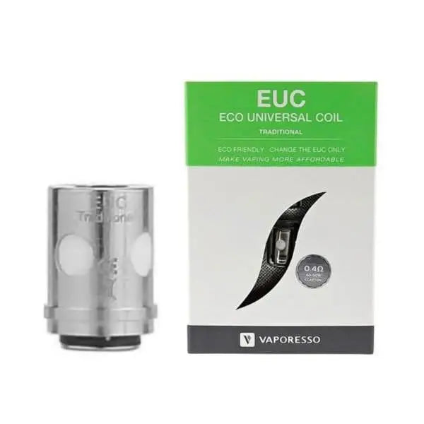 Vaporesso EUC Eco Universal Coil and packaging for Vaporesso EUC coils at Smokz Vape Store