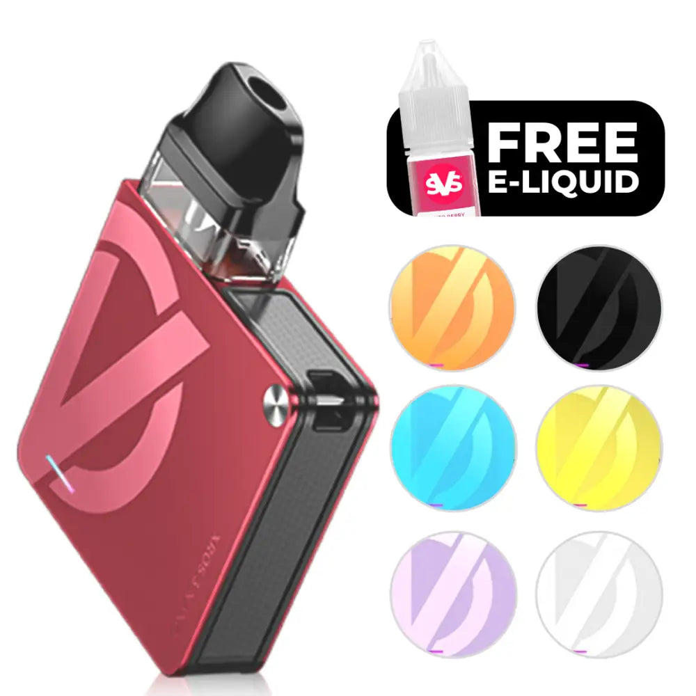 Red Vaporesso Xros 3 Nano Pod Kit with multiple color options at Smokz Vape Store