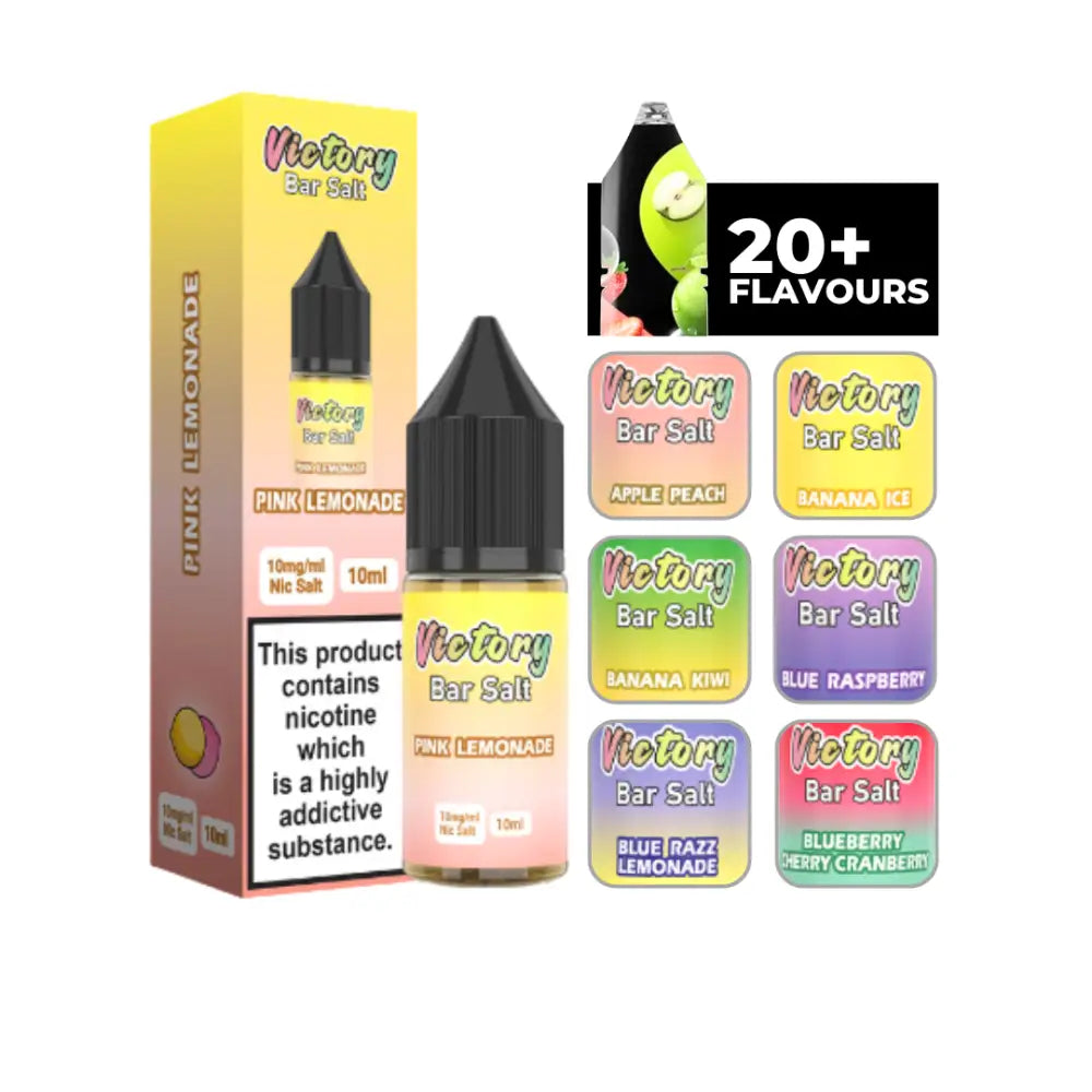 Victory Juice Bar Pink Lemonade Nic Salt 10ml | Smokz Victory Juice Bar Pink Lemonade Nic Salt 10ml | Smokz