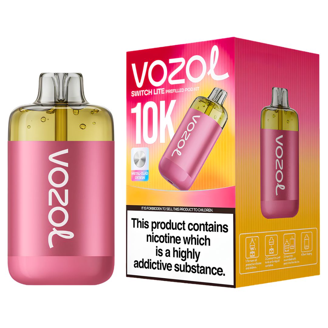 Vozol 10k Switch Lite Prefilled Pod Kit Fizzy Cherry